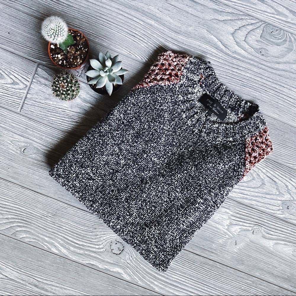 Rag & Bone NEW YORK Lory Marled Boucle Sweater